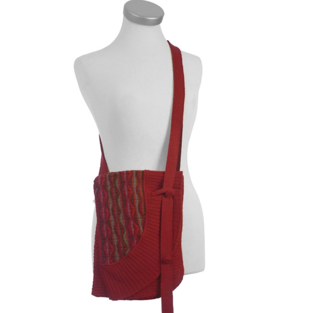 Burgundy Multicolor Peruvian Bag